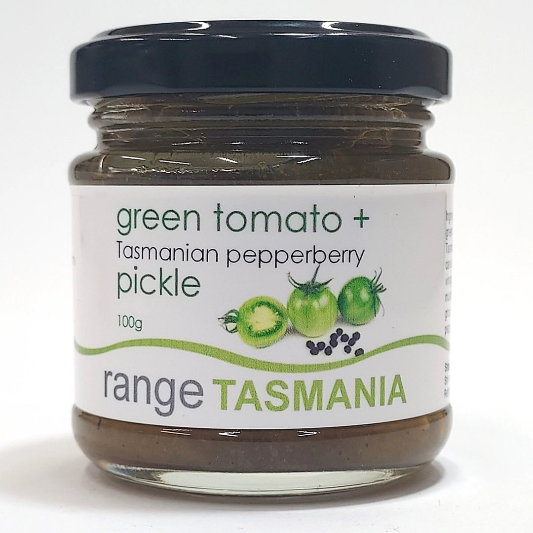 Green Tomato and Tasmanian Pepperberry Pickle